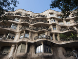 Mila House (Or La Pedrera) by Antoni Gaudi, UNESCO World Heritage Site, Barcelona, Spain