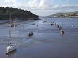 River Conwy Estuary Looking to Deganwy and Great Orme, Llandudno, Summer, Gwynedd, North Wales, UK