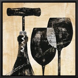 Wine Selection II Framed Canvas Print