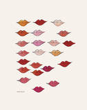 Stamped Lips, c. 1959 Art Print