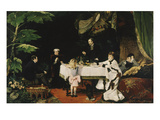 Lunch in the Conservatory, 1877 Giclee Print