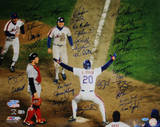 NY Mets 1986 Team Signed Howard Johnson at Home Plate