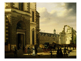 L'Entrée Du Musée Du Louvre Et Les Ruines De L'Abside De Saint-Louis-Du-Louvre