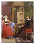 Rubens at His Easel, Rubens Painting Susanna Fourmet, Le Chapeau De Paille, in His Studio, 1826