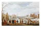 Winter Landscape with Skaters