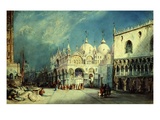 Saint Mark's Square, Venice, Italy, Watercolour (Theatrical Backdrop Design)