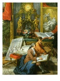 Drawing Students, from Gallery of Views of Modern Rome, 1758