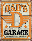 Dad's Garage Distressed Retro Vintage Tin Sign