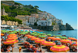 Colorful View of Almafi Coast Italy