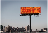 Gratitude Billboard in NYC
