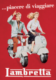 Lambretta - Vintage Style Italian Poster