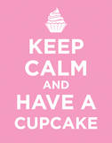 Keep Calm and Have a Cupcake Poster Card