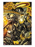Ghost Rider #0.1 Cover: Flaming and Riding a Motorcycle
