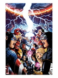 Avengers Vs. X-Men #1 Cover: Captain America, Cyclops, Emma Frost, Gambit and Others Screaming