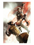 X-Men #2 Cover: Wolverine and Blade Fighting