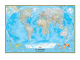 French Classic World Map Art Print