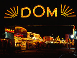 The Dom of Hamburg in the Night
