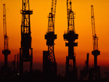 Cranes in the Port of Hamburg