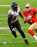 Terrell Suggs Super Bowl XLVII Action