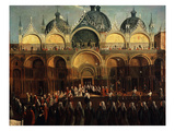 Doge before Saint Mark