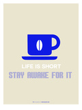 Coffee Poster Blue