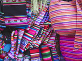Colourful Bags and Scarves in Witches' Market, La Paz, Bolivia