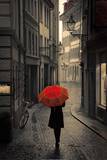 Red Rain Art Print