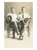 Two Men in Odd Chair