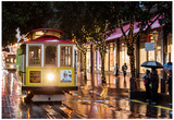 Cable Cars on Christmas Day Photo Poster
