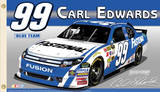 Nascar Carl Edwards #99 2-Sided Flag with Grommets