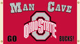 NCAA Ohio State Buckeyes Man Cave Flag with Grommets