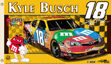 Nascar Kyle Busch #18 2-Sided Flag with Grommets