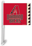 MLB Arizona Diamondbacks Car Flag with Wall Bracket