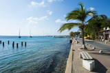 Pier in Kralendijk Capital of Bonaire, ABC Islands, Netherlands Antilles, Caribbean
