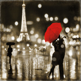 A Paris Kiss Art Print