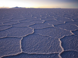 The Salar De Uyuni Salt Flat and Andes Mountains in the Distance