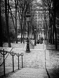 Staircase Montmartre - Paris - France Photographic Print