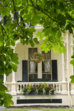 Historic Cooperstown House with Flowers, Cooperstown, New York, USA
