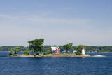 Lighthouse, 'American Narrows', St. Lawrence Seaway, Thousand Islands, New York, USA