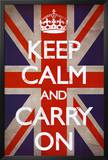 Buy Keep Calm and Carry On (Motivational, Union Jack Flag) at AllPosters.com