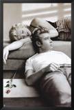 Marilyn Monroe and James Dean Lamina Framed Poster