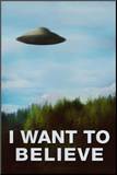 The X-Files I Want To Believe TV Poster Print