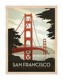 San Francisco: Golden Gate Bridge Art Print