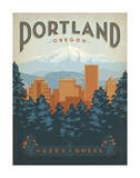 Portland, Oregon Art Print