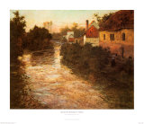 Village on the Bank of a Stream