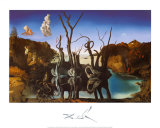Swans Reflecting Elephants, c.1937