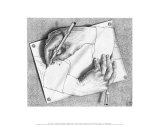 Drawing Hands Art Print