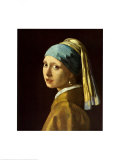 Girl with a Pearl Earring, c.1665 Art Print