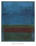 Blue, Green, and Brown Art Print
