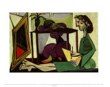 Interior with a Girl Drawing